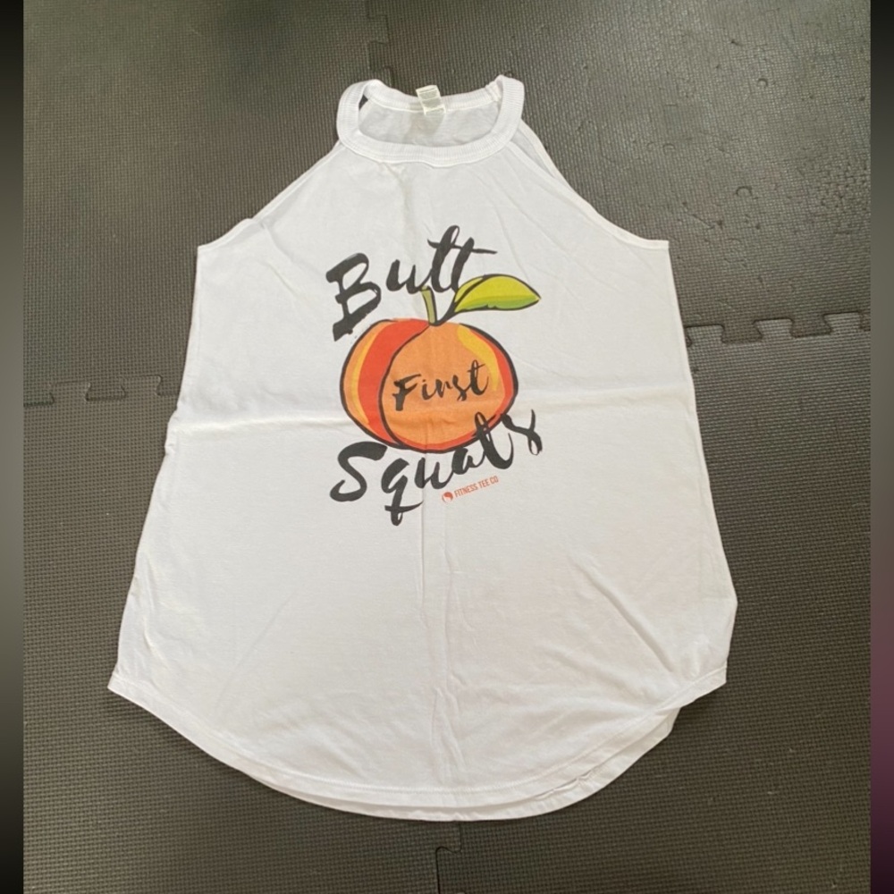 Fitness Tee Co peach tank top, S